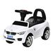 Porteur Enfants Voiture, Véhicule À Pousser Avec Coffre À Jouets, Klaxon, Phares Et Musique, 63,5 X 28 X 36 Cm, Blanc_desvips.com