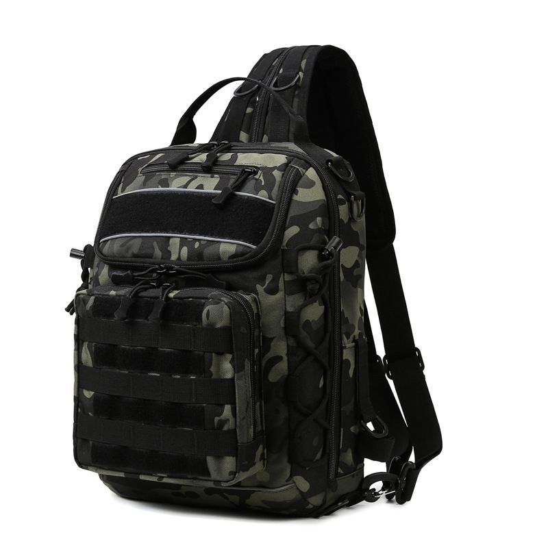 Outdoor Camouflage Single And Double Shoulder Dual-purpose Large-capacity Storage Bag, Tactical Crossbody Bag, Mountain Climbing And Wild Fishing Bag_desvips.com
