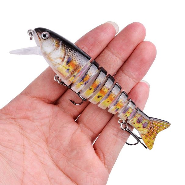 1 Pcs Plastic Multi-Segment Lure 11cm 17g Plastic Slow-Sinking Wobbling Bio-Mimetic Lure Saltwater Fishing Gear Lures_desvips.com