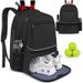 Waterproof Outdoor Sports Tennis Racket Lare Capacity Multi Function Backpack Independent Shoe Compartment Badminton_desvips.com
