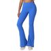 Europe And The United States Cross-border Micro-horn Yoga Pants High Waist Hip Lift Sports Fitness Trousers Running Pilates Foreign Trade Explosion_desvips.com