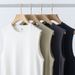230g Pure Cotton Knitted Sleeveless T-shirt, Summer American-style Heavy-duty Vest, Solid Color Loose Basketball Sports_desvips.com