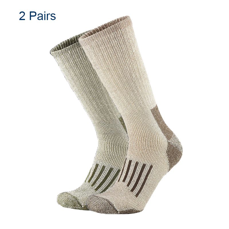 80% For Men Women Thicken Warm Hiking Cushion Crew Merino Wool Sports Socks Moisture Wicking Euro Size_desvips.com
