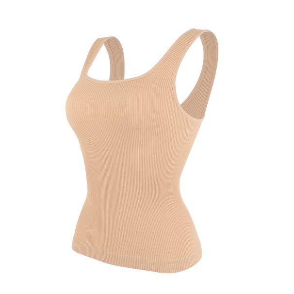 Women Compression Shapewear Tank Tops Tummy Control Camisas Faja Sexy Body Shaper Top Slimming Underwear Waist Trainer_desvips.com