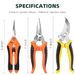 EWPJDK 3 Pack Stainless Steel Garden Pruning Shears Scissors Clippers_desvips.com