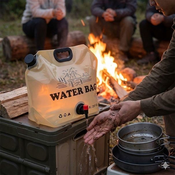 High-end Car-mounted Outdoor Picnic And Camping Foldable, Portable, Reusable, Large-capacity Soft Water Bucket Storage_desvips.com
