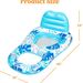 Inflatable Water Mesh Lounge Chair Backrest Floating Row Inflatable Sunshade Hole Floating Row Eight Character Dark Floating Boat_desvips.com