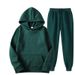Men's Spring And Autumn Solid Color Hoodie Sweatshirt Trendy Casual Sports Two-Piece Set_desvips.com