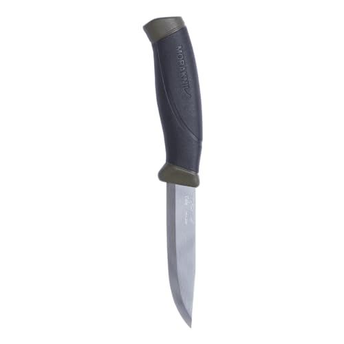 Morakniv Companion Fixed Blade Outdoor Knife With 4.1-Inch Stainless Steel Blade In Military Green_desvips.com