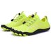 Unisex Quick-Dry Water Shoes With Front Lace-Up - Breathable Lightweight Aqua Socks For Swimming, Hiking & Dance (Black/Neon Green/Grey/Pink)_desvips.com