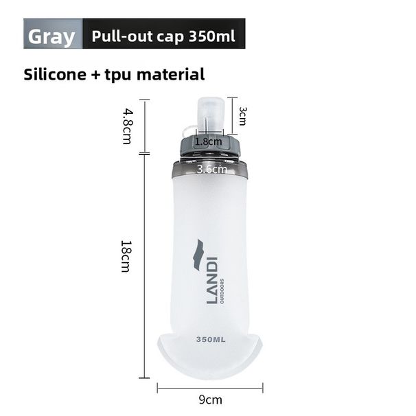 Sports Soft Kettle TPU Foldable Soft Water Bag Outdoor Running Mountaineering Marathon Pocket Portable Water Cup_desvips.com