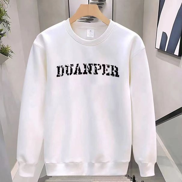 American Style High Sweatshirt Round Neck Loose Fit Versatile Autumn Winter Ins Trend Brand Letter Long Sleeve Printed_desvips.com
