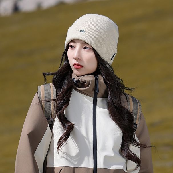 001 Mountaineering Cold For Women 2025 New Autumn Knitted Wool Large Circumference Sichuan West Travel Warm Head Wrap Hat_desvips.com