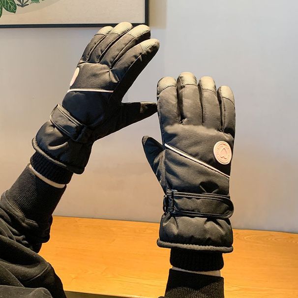 Cycling Women, Thickened And Fleece-lined, Touchscreen Compatible, Cold-proof For Northeast Electric Bikes, Winter Ski_desvips.com