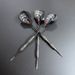 3pcs/Set Metal High-grade Imitation Tungsten Steel Needle Darts 20g Professional Competition Training Black Aluminum Rod_desvips.com
