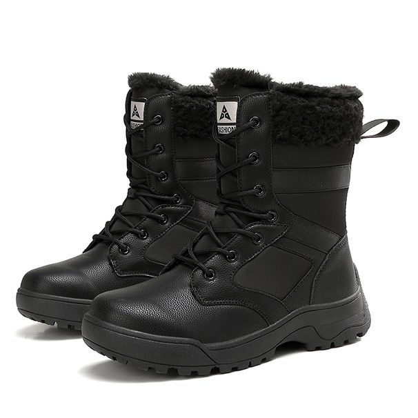Women's Faux Fur Snow Boots - Waterproof Slip Resistant Winter Shoes_desvips.com