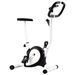 Compact Home Exercise Bike - Electronic Console Display - Durable Metal Frame - Adjustable Saddle - Non-Slip Pedals - Simple Resistance Mechanism_desvips.com