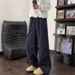 Navy Blue Waterproof Fleece-Lined Softshell Men's Autumn Winter American Paratrooper Work Outdoor Hiking Ski Pants_desvips.com