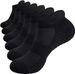Men's Running Casual Low Top Business Breathable Buffering Sports Cotton White Black Socks_desvips.com