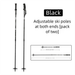 H3X Outdoor Adjustable Ski Portable Adult Children Snow Poles Ultra-light Snowboard Skiing Equipment Retractable_desvips.com
