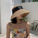 New Women's With UV Protection, Korean Style, Large Brim Beach Hat, Foldable Vintage Sun Protection Straw Hat_desvips.com