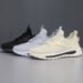RenMou Men's New Summer Breathable Mesh Sports Shoes, Fashionable Versatile, Coconut For Running, Casual And Comfortable, Dad's Exclusive Supply_desvips.com