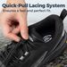 Fittington Extra Wide Hiking Breathable Casual Sneakers Non-Slip Outdoor Walking Sports Shoes With High Arch Support_desvips.com