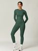 European And American Style Stretchy Tight Brushed Yoga Set Quick-Dry Autumn Winter Outdoor Running Fitness Clothing_desvips.com
