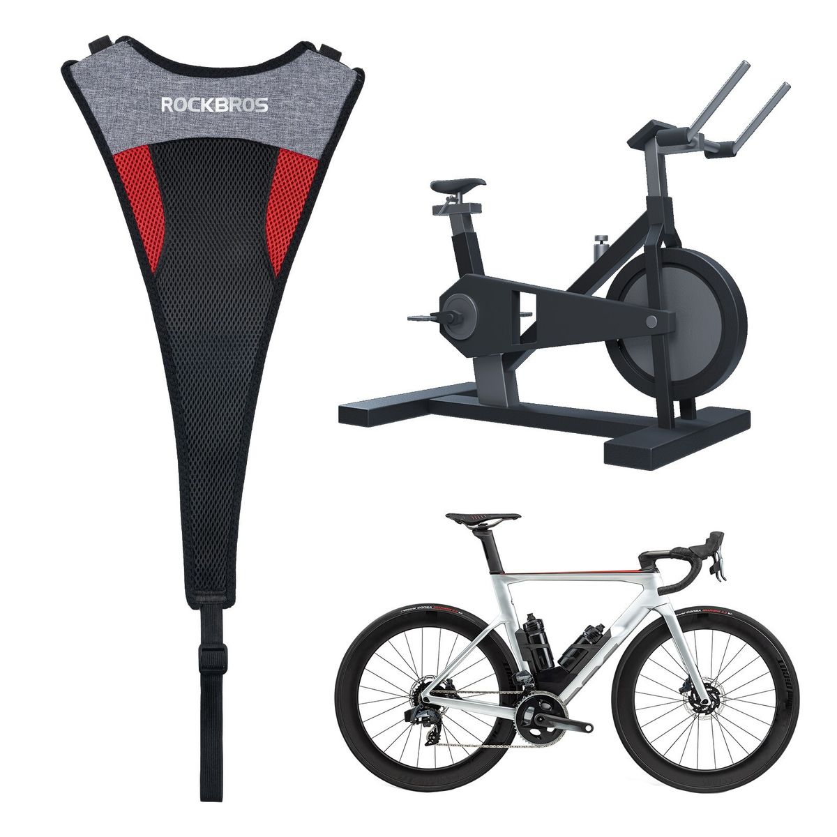ROCKBROS Sweat Catcher For Bike Trainer Indoor Cycling Training Sweat Net_desvips.com