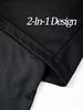 Men's Two-In-One Trousers, Elastic Breathable Sports Pants, Summer Running Fitness Training With Mobile Phone Pocket_desvips.com