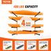 VEVOR Rack, 4-Capacity Wall Mounted Holders Canoe Paddle Board, Storage Hooks With Adjustable Padded Arms, 400 LBS Load_desvips.com