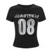 Distressed Digital Print Short-sleeve T-shirt For Women, Summer American Street Style Casual Versatile Round-neck_desvips.com