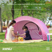 Tent Outdoor Camping Canopy Family Portable Folding Double Sunshade Single Simple Equipment Adult Travel Children_desvips.com