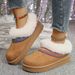 2025 Large Size Winter New Comfortable Thick-soled Bag Head Ethnic Style One-pedal Snow Boots Cotton Shoes Women_desvips.com