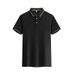 Unbeatable Quality Polo Shirt 2024 Summer Crossover Trend Men Try Sports And Leisure Light Plate Solid Color Washed Short Sleeved T-shirt_desvips.com