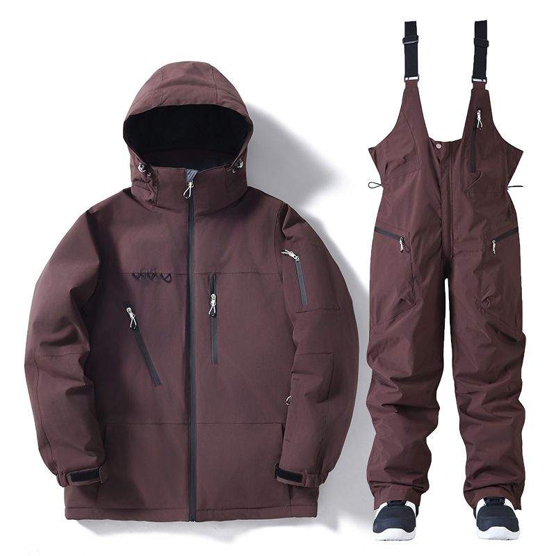 NOKO-New Men's And Women's Ski Suit Sets, Warm And Thickened Korean-style Snowboard Jackets And Jackets_desvips.com