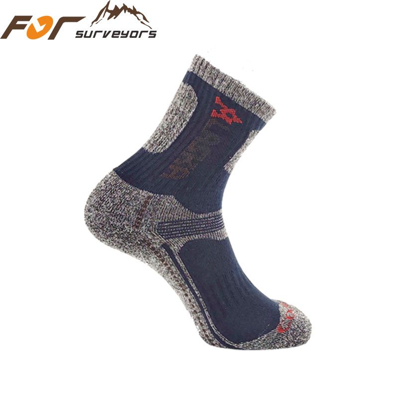 Men's Hiking Socks Thermal Cushioned Mid-Crew For Outdoor Sports Running Football Basketball - Moisture-Wicking Anti-Slip Breathable_desvips.com