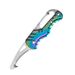 G18 Car Emergency Seatbelt Cutter EDC Multifunctional Folding Utility Keychain Serrated Hook Knife_desvips.com