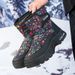 Men's Winter Snow Boots Waterproof Hiking Shoes, Thermal Fleece Lined High Top Anti-Slip Trekking Boots Plus Size For Women Couple Outdoor_desvips.com