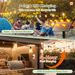 addlon 52FT (48+4) Solar String Lights Outdoor Waterproof Dimmable 16+1 LED_desvips.com