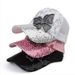 Spring/Summer New Sequin Bow Baseball Cap, Outdoor Sports Flat Cap, Fashionable Breathable Mesh Cap, Sun Protection Cap_desvips.com