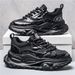 2027 Fashion Sneakers Youth/Men Low Top Lace-Up Breathable Thick Sole Height Increase Shock Absorption Non-Slip Wear-Resistant Running Shoes_desvips.com