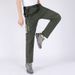 Outdoor Summer Casual Elastic Two-Section Detachable Pants, Men's Loose Fit Large Size Breathable Quick-Dry Hiking Pants_desvips.com