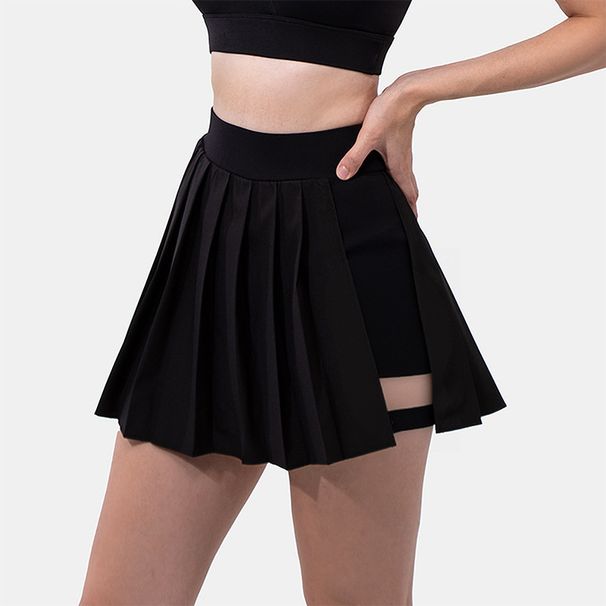 High-waisted Tennis With Clever Design, Quick-dry Running Sports Pleated For Women, Summer Skirt-pants, Anti-exposure_desvips.com