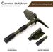 Multifunctional engineer shovel Lifesaving shovel Thickened double handle shovel camping shovel trumpet folding shovel Army shovel outdoor_desvips.com