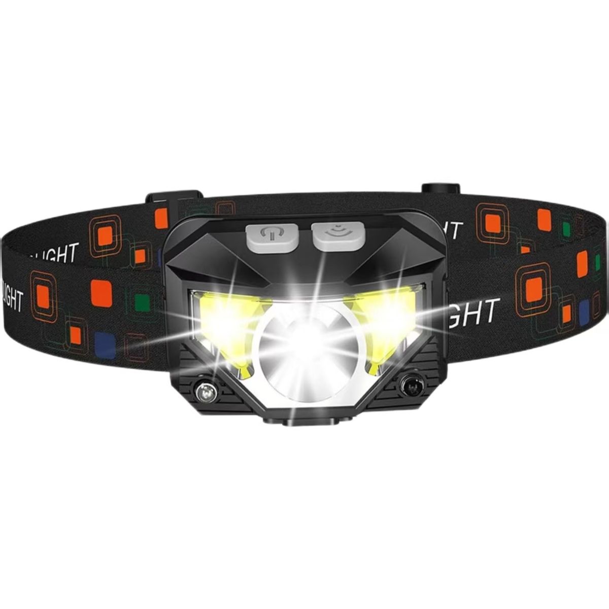 Multifunctional Strong Light Sensor Headlamp: IPX Waterproof And Shockproof, 8-Mode Lighting, USB Fast Charging, A Great Lighting Helper For Outdoor_desvips.com