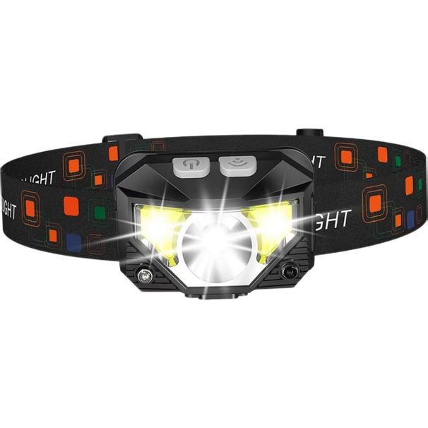 Multifunctional Strong Light Sensor Headlamp: IPX Waterproof And Shockproof, 8-Mode Lighting, USB Fast Charging, A Great Lighting Helper For Outdoor_desvips.com