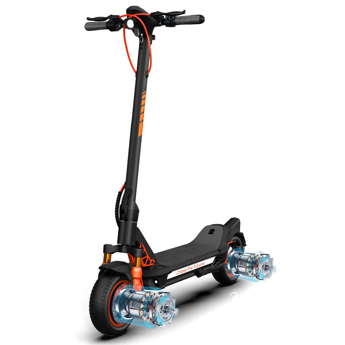 CUNFON RZ1000 Adult Electric Scooter 1200W*2 Motor 48V24AH Battery City EScooter 10.5 Inch Tire E-Scooter_desvips.com