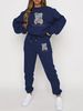Women's Clothing Fashion Casual Digital Printed Flower Pants Suit Two Piece Suit_desvips.com