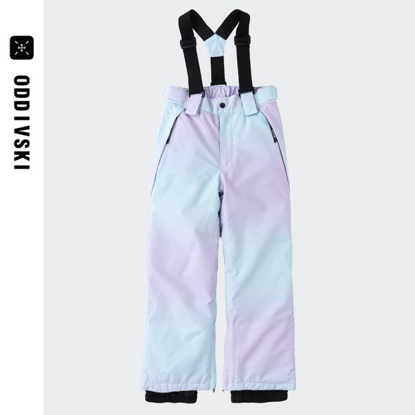oddivski Children's Thickened Snowproof Boys And Girls Big Kids Professional Ski Bib Pants_desvips.com
